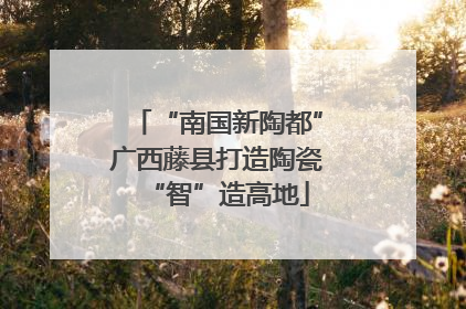 “南国新陶都”广西藤县打造陶瓷“智”造高地