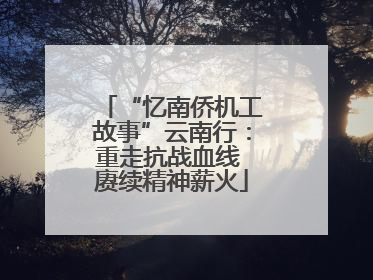 “忆南侨机工故事”云南行：重走抗战血线 赓续精神薪火