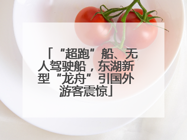 “超跑”船、无人驾驶船，东湖新型“龙舟”引国外游客震惊