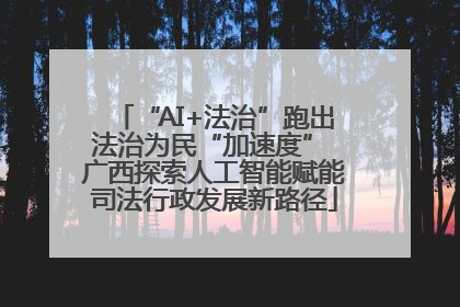“AI+法治”跑出法治为民“加速度” 广西探索人工智能赋能司法行政发展新路径