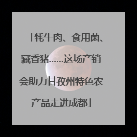 牦牛肉、食用菌、藏香猪……这场产销会助力甘孜州特色农产品走进成都