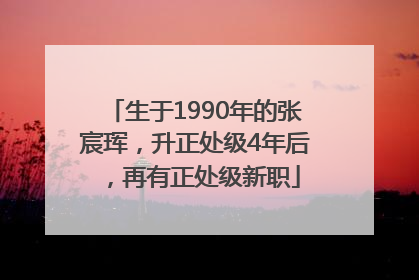 生于1990年的张宸珲，升正处级4年后，再有正处级新职