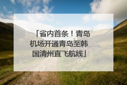 省内首条！青岛机场开通青岛至韩国清州直飞航线