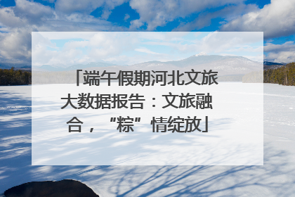 端午假期河北文旅大数据报告：文旅融合，“粽”情绽放