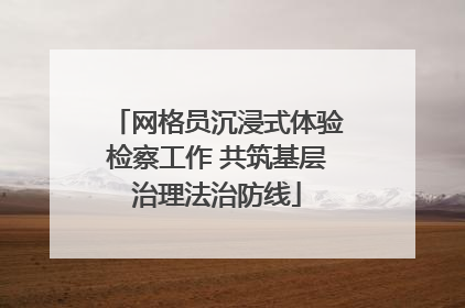 网格员沉浸式体验检察工作 共筑基层治理法治防线
