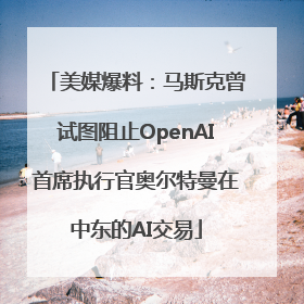 美媒爆料：马斯克曾试图阻止OpenAI首席执行官奥尔特曼在中东的AI交易
