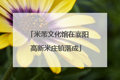 米芾文化馆在襄阳高新米庄镇落成