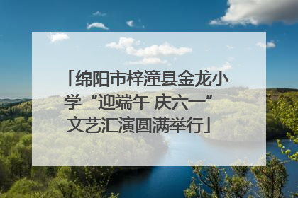 绵阳市梓潼县金龙小学“迎端午 庆六一”文艺汇演圆满举行