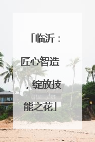 临沂：匠心智造，绽放技能之花