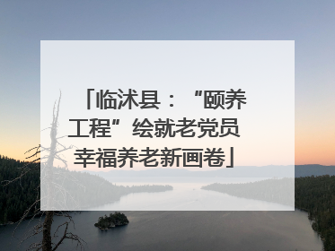 临沭县：“颐养工程”绘就老党员幸福养老新画卷