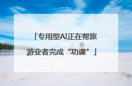 专用型AI正在帮旅游业者完成“功课”