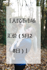 人民币市场汇价（5月28日）