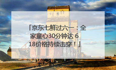 京东七鲜过六一：全家童心30分钟达 618价格持续击穿！