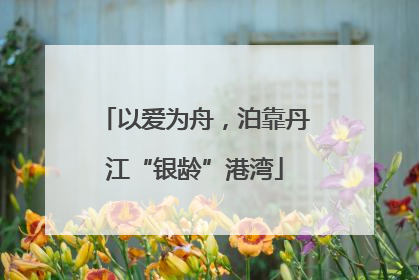 以爱为舟，泊靠丹江“银龄”港湾
