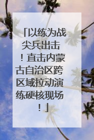 以练为战 尖兵出击！直击内蒙古自治区跨区域拉动演练硬核现场！