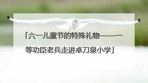 六一儿童节的特殊礼物——一等功臣老兵走进卓刀泉小学