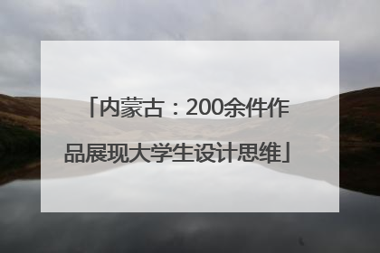 内蒙古：200余件作品展现大学生设计思维