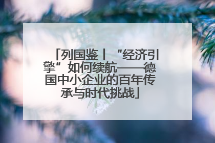 列国鉴丨“经济引擎”如何续航——德国中小企业的百年传承与时代挑战