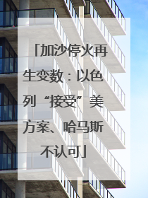 加沙停火再生变数：以色列“接受”美方案、哈马斯不认可