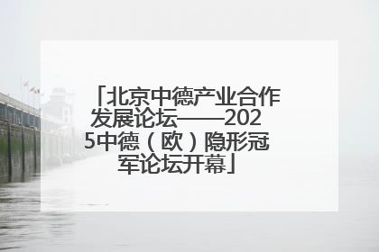 北京中德产业合作发展论坛——2025中德（欧）隐形冠军论坛开幕