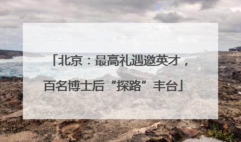 北京：最高礼遇邀英才，百名博士后“探路”丰台