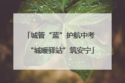城管“蓝”护航中考 “城暖驿站”筑安宁