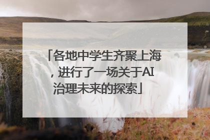 各地中学生齐聚上海，进行了一场关于AI治理未来的探索