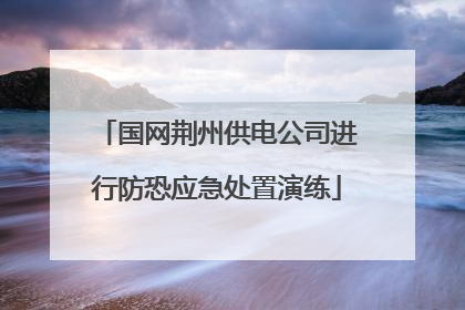 国网荆州供电公司进行防恐应急处置演练