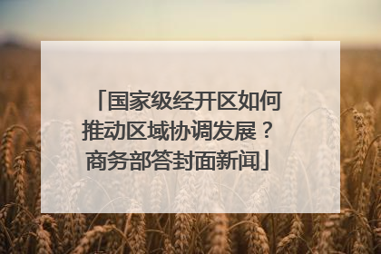 国家级经开区如何推动区域协调发展？商务部答封面新闻