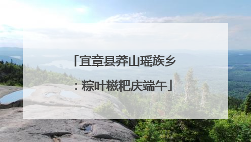 宜章县莽山瑶族乡：粽叶糍粑庆端午