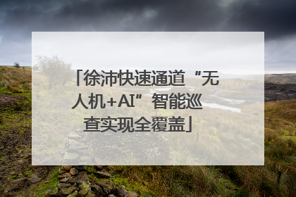 徐沛快速通道“无人机+AI”智能巡查实现全覆盖