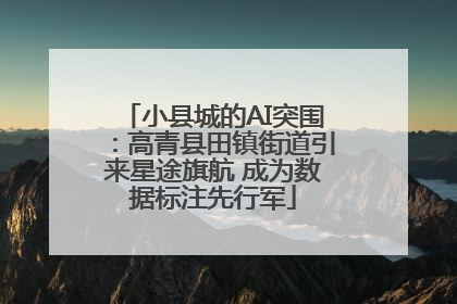 小县城的AI突围：高青县田镇街道引来星途旗航 成为数据标注先行军