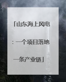 山东海上风电：一个项目落地一条产业链
