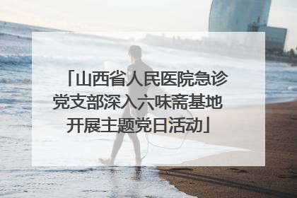 山西省人民医院急诊党支部深入六味斋基地开展主题党日活动