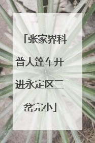 张家界科普大篷车开进永定区三岔完小