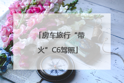 房车旅行“带火”C6驾照