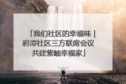 我们社区的幸福味｜碧潭社区三方联席会议共建紫岫幸福家