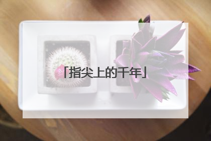 指尖上的千年