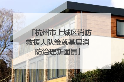 杭州市上城区消防救援大队绘就基层消防治理新图景