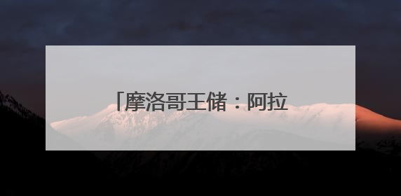 摩洛哥王储：阿拉维王朝低调继承人