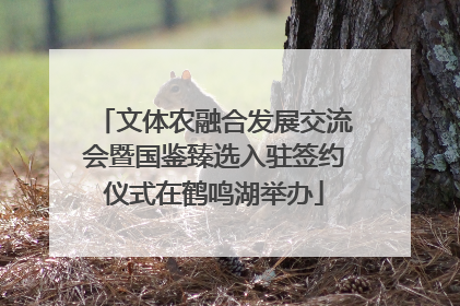 文体农融合发展交流会暨国鉴臻选入驻签约仪式在鹤鸣湖举办