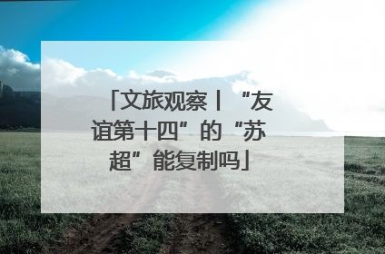 文旅观察丨“友谊第十四”的“苏超”能复制吗