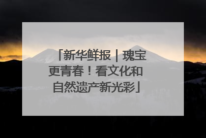 新华鲜报｜瑰宝更青春！看文化和自然遗产新光彩