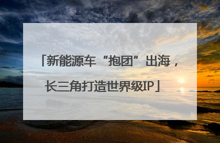 新能源车“抱团”出海，长三角打造世界级IP