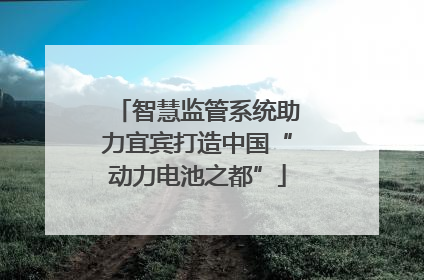 智慧监管系统助力宜宾打造中国“动力电池之都”