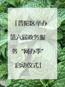 普陀区举办第六届政务服务“网办季”启动仪式
