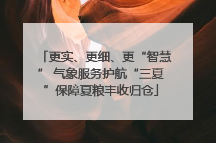 更实、更细、更“智慧” 气象服务护航“三夏”保障夏粮丰收归仓