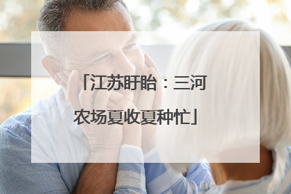 江苏盱眙：三河农场夏收夏种忙