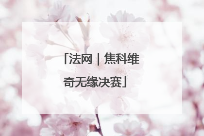 法网｜焦科维奇无缘决赛