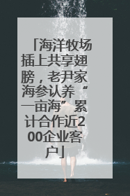 海洋牧场插上共享翅膀，老尹家海参认养“一亩海”累计合作近200企业客户